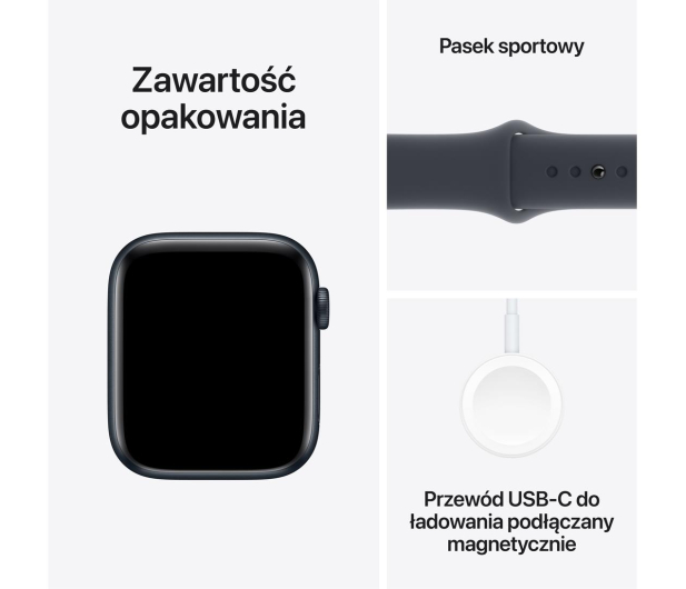 APPLE Watch SE 2024 GPS 44mm koperta z aluminium (północ) + pasek sportowy rozmiar S/M (północ) - 1278019 - zdjęcie 7